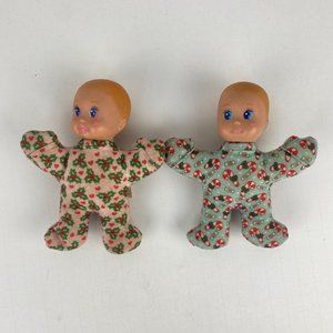 McDonalds VTG Mattel MAGIC NURSERY BABY DOLLS Christmas Holly Candy Cane 5" ‘93